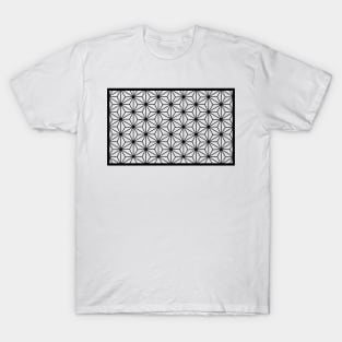 Asanoha Traditional Japanese Wagara Pattern - Rectangular T-Shirt